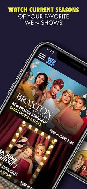 Xem tivi trên điện thoại với ứng dụng WE tv cho iOS