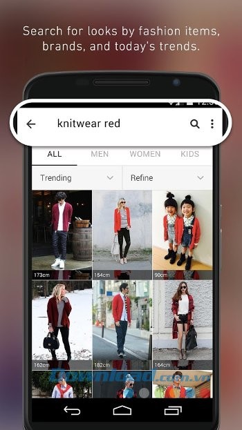 Tìm kiếm nhanh chóng trên WEAR