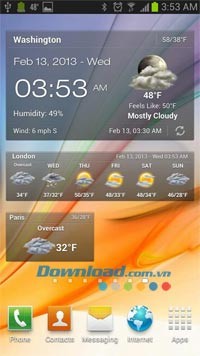 Weather & Clock Widget for Android