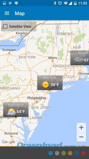 Weather & Clock Widget for Android Ad Free cho Android hỗ trợ GPS