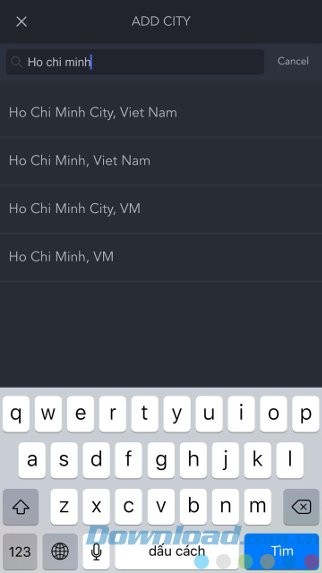 Tìm kiếm địa điểm