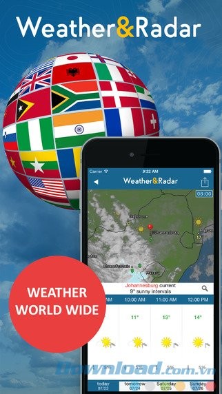 Ứng dụng thời tiết và bản đồ radar