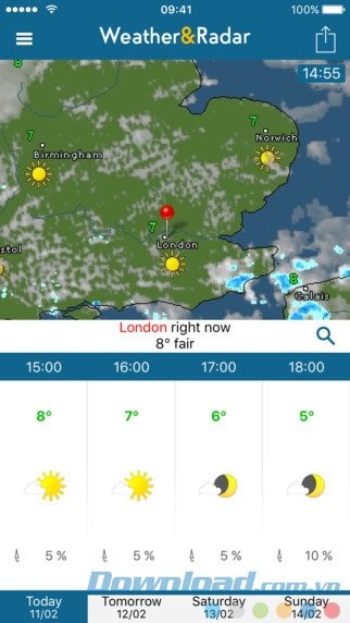 Bản đồ radar độc đáo