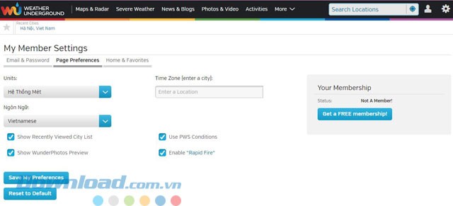 Một số lựa chọn cài đặt ứng dụng