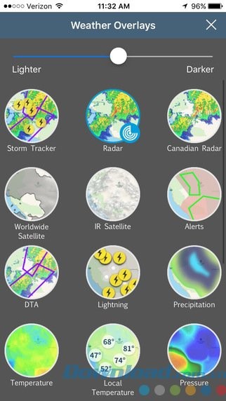 16 lớp bản đồ chi tiết