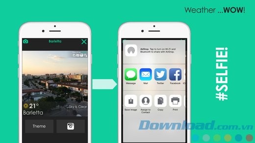 Chia sẻ ảnh thời tiết