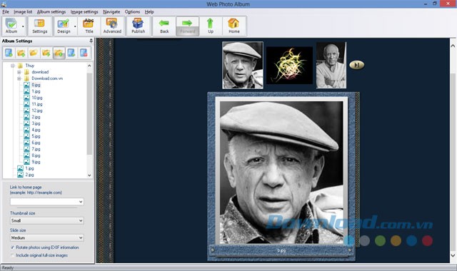 2 lựa chọn xem kích thước ảnh