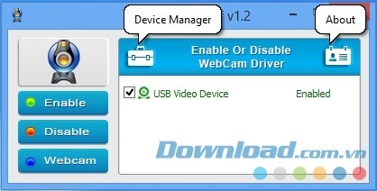 Bạn cũng có thể mở Device Manager và kiểm tra thiết bị webcam hoạt động trong danh sách