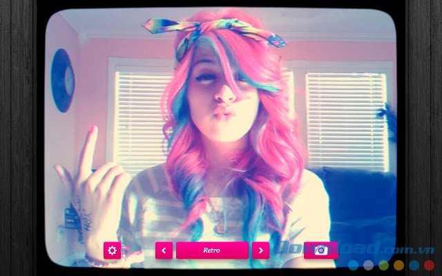 Webcam toy cho chrome chọn hiệu ứng