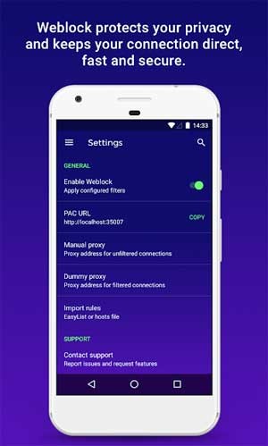 Weblock sẽ bảo vệ sự riêng tư của bạn