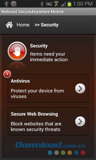 Webroot Security & Antivirus for Android