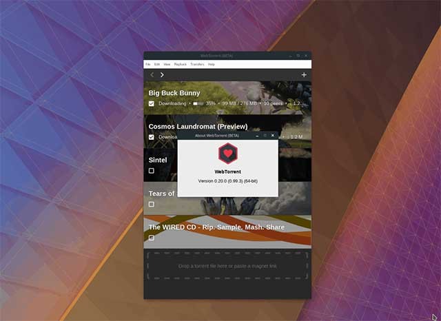 WebTorrent Desktop có thể truyền phát video đến AirPlay, Chromecast và DLNA