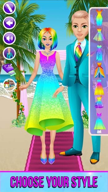 Wedding Day Makeover cung cấp nhiều phong cách váy cưới độc đáo