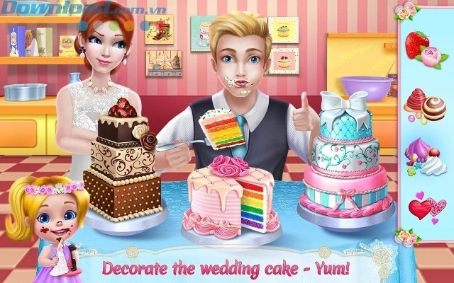 Tạo ra những chiếc bánh cưới thơm ngon