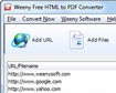 Weeny Free HTML to PDF Converter - Chuyển đổi HTML sang PDF