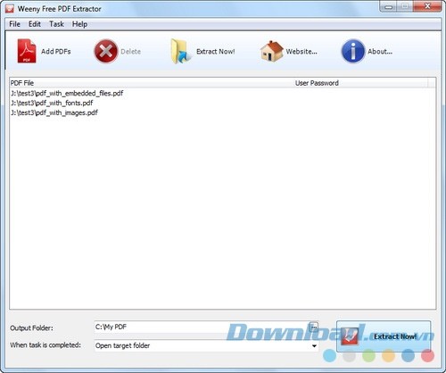 Weeny Free PDF Extractor