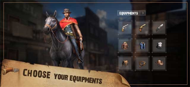 Trang bị vũ khí và vật phẩm cho nhân vật của bạn