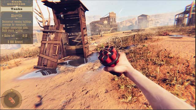 Sử dụng công cụ và công trình có sẵn để tái thiết thị trấn miền Tây trong mơ