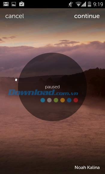 Đa dạng các loại hình nền trong WeTransfer