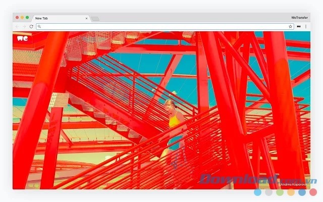 WeTransfer Moment cho Chrome hiển thị những bức ảnh đẹp nhất lên tab mới