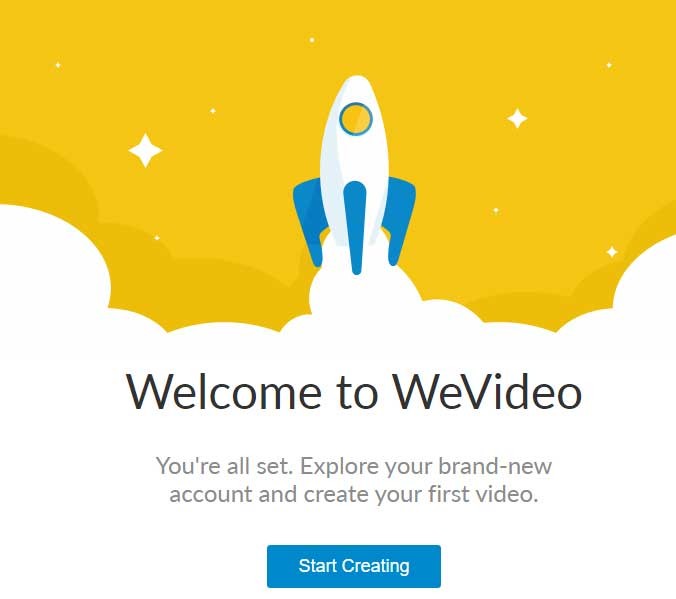 Màn hình sáng tạo video cùng WeVideo