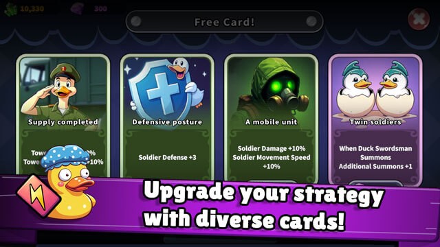 Có các anh hùng vịt khác nhau để mở khóa và sử dụng triệu hồi