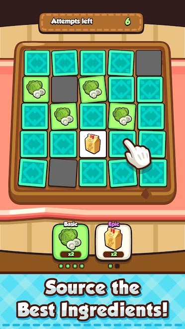 Tìm kiếm các hình giống nhau để lấy nguyên liệu