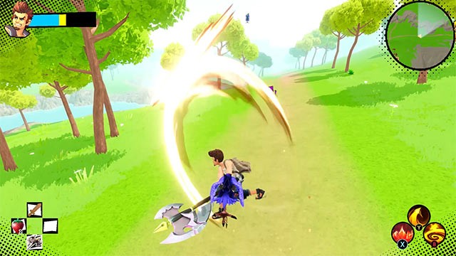 Gameplay của What The Duck game đi theo phong cách RPG kết hợp phiêu lưu chặt chém sôi động