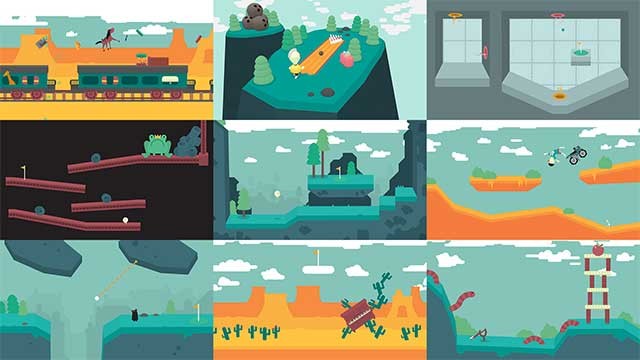 Khám phá nhiều màn chơi vui nhộn trên các môi trường đa dạng