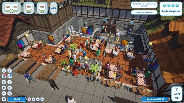 Quản lý nhà hàng từ A-Z trong game giả lập What's On The Menu?