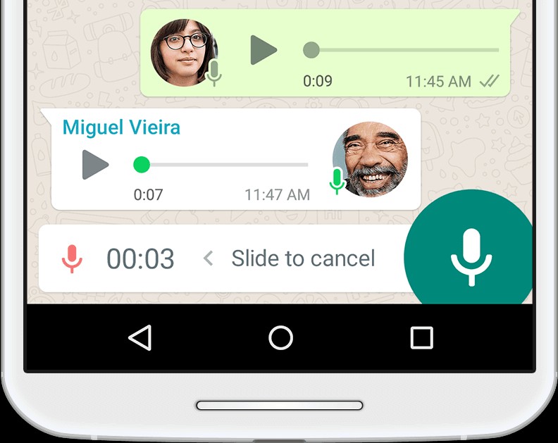 WhatsApp cho iOS hỗ trợ tin nhắn thoại