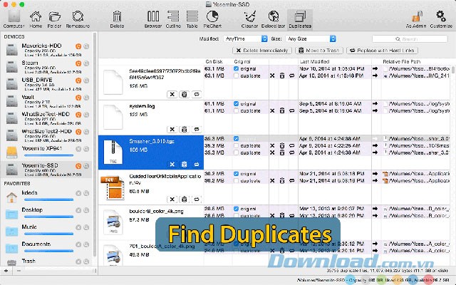Tìm kiếm file trùng