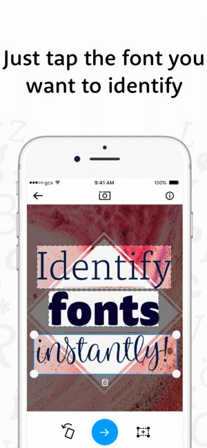 Chạm vào font mà bạn muốn xác định