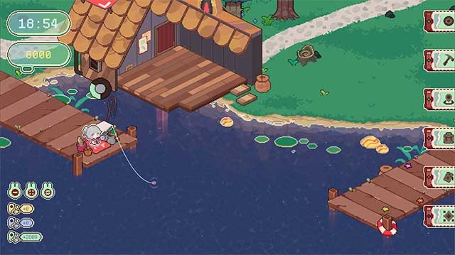 Câu cá thư giãn và làm quen với nhiều nhân vật dễ thương