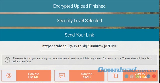 Chia sẻ đường dẫn tải tập tin bằng Whisply