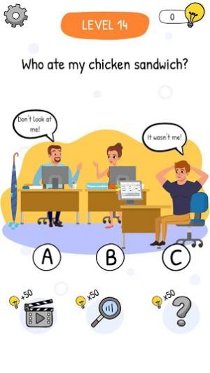 Ai ăn chiếc bánh sandwich gà của tôi rồi?