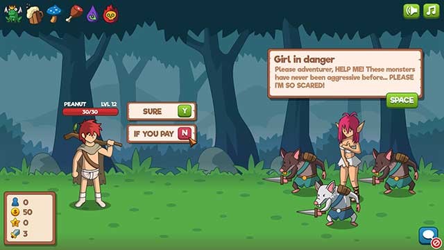 Who Needs a Hero? có nhiều tình huống hài hước và