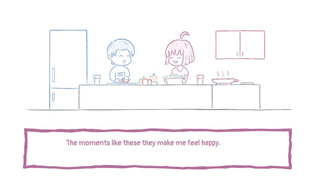 Lựa chọn phương án cho từng tình huống để phát triển câu chuyện tình yêu trong Why Do You Love Me game