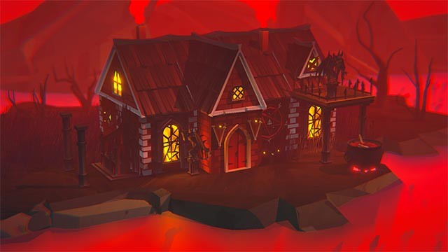Xây dựng nhà gỗ tại 4 địa điểm khác nhau của Wicked Cabins game