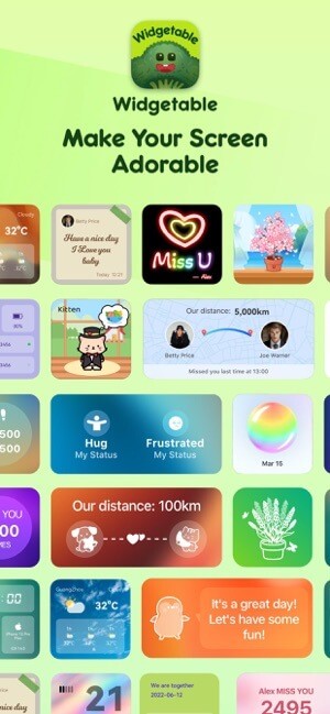 Widgetable làm cho màn hình điện thoại trở nên đáng yêu hơn