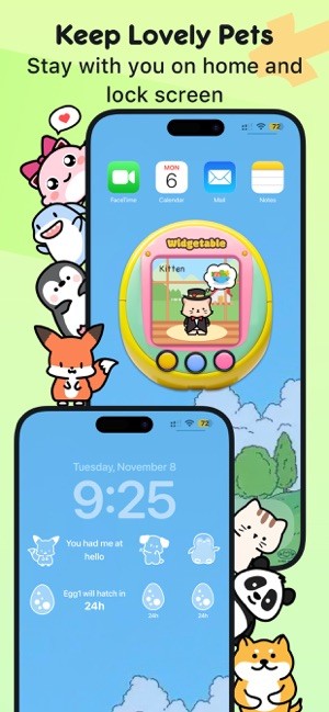 Nuôi thú cưng ảo trên màn hình chính của điện thoại