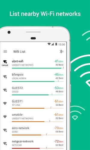 Tìm kiếm các mạng WiFi gần đó