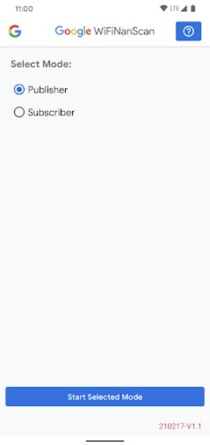 WifiNanScan là ứng dụng mới của Google