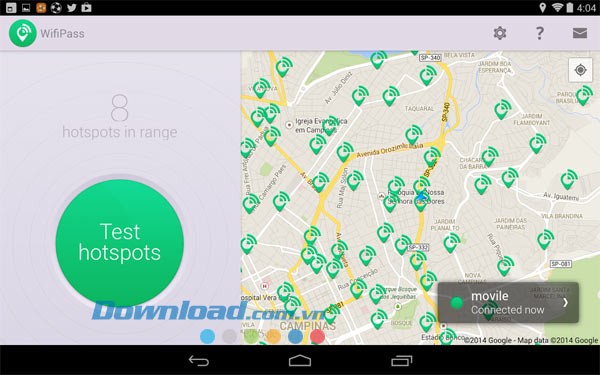 WifiPass - Free internet cho Android