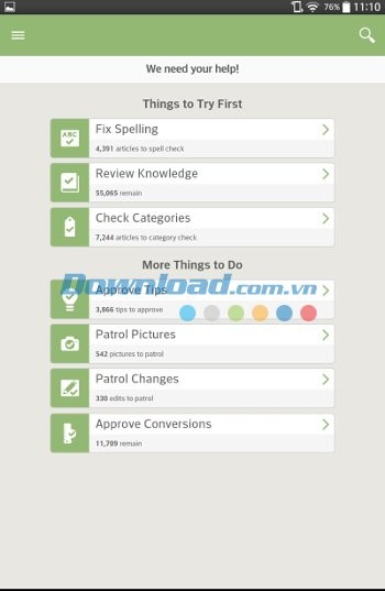 Chia sẻ kinh nghiệm của bạn lên wikiHow cho Android