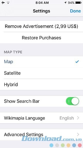 Thiết lập app WikiPlaces