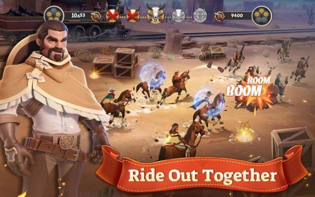 Cưỡi ngựa và chiến đấu ở miền Tây hoang dã trong game Wild West Heroes