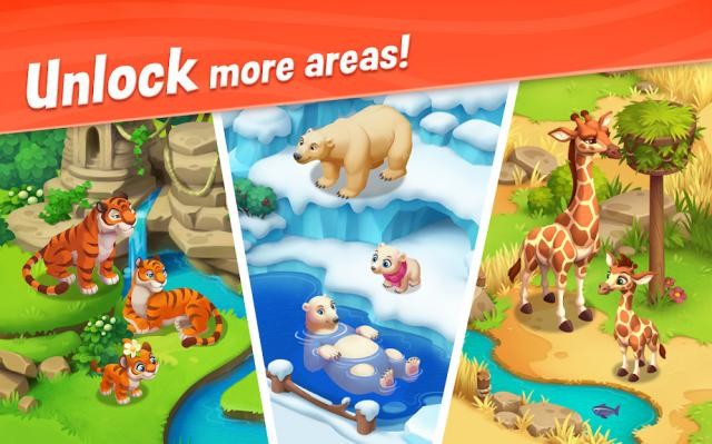 Mở khóa các khu vực mới tuyệt đẹp trong game Wildscapes