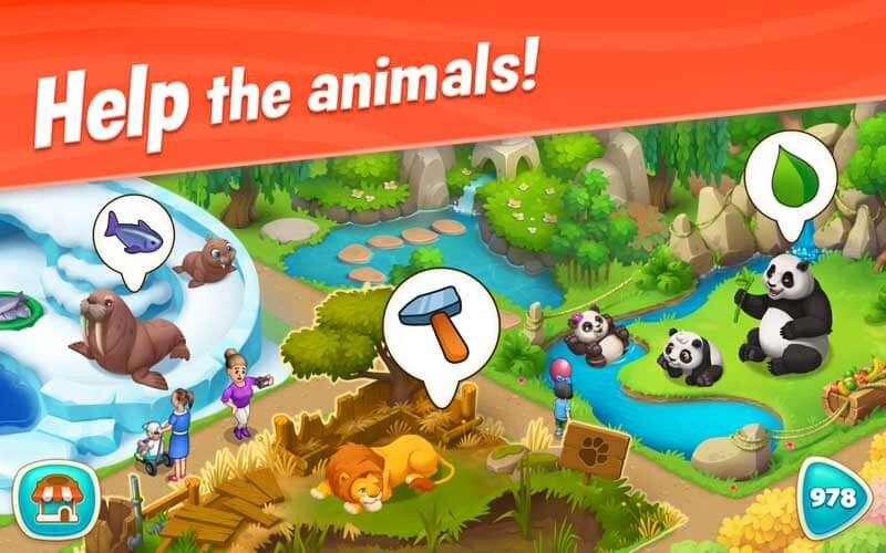 Hãy trợ giúp các loài vật trong Wildscapes cho Mac