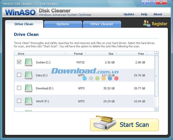 WinASO Disk Cleaner
